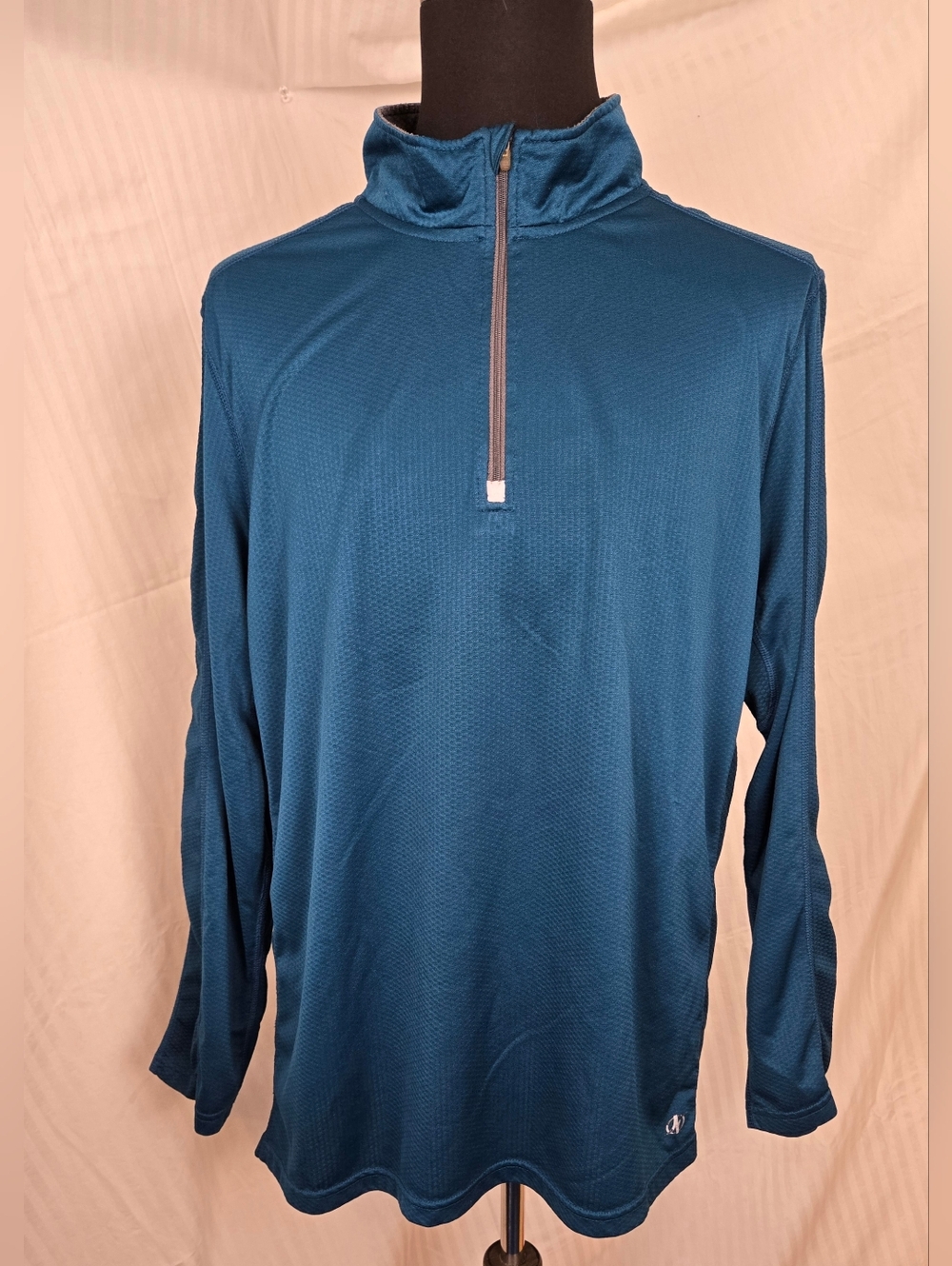Nprdica Teal Quarter-Zip Pullover. TA